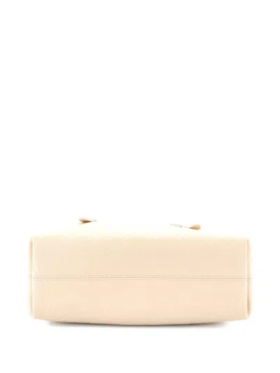 Pre-owned Louis Vuitton Babylone Monogram Empreinte Leather Pm Tote Bag In Neutral