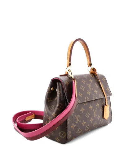 Pre-owned Louis Vuitton Cluny Top Handle Bag Monogram Canvas Bb Satchel In Brown