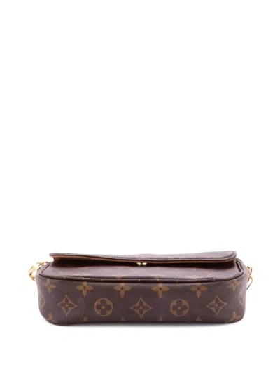 Pre-owned Louis Vuitton Ivy Wallet On Chain Monogram Canvas Shoulder Bag In Brown