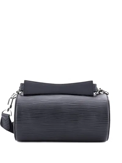 Pre-owned Louis Vuitton Soft Polochon Bag Xl Epi Leather Pm Shoulder Bag In Black