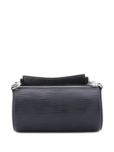 Pre-owned Louis Vuitton Soft Polochon Bag Xl Epi Leather Pm Shoulder Bag In Black