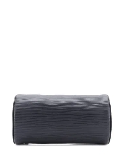 Pre-owned Louis Vuitton Soft Polochon Bag Xl Epi Leather Pm Shoulder Bag In Black