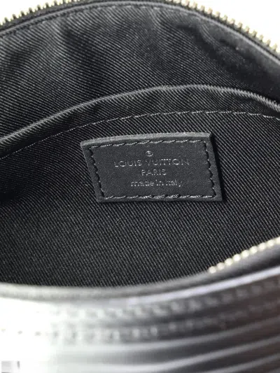 Pre-owned Louis Vuitton Soft Polochon Bag Xl Epi Leather Pm Shoulder Bag In Black