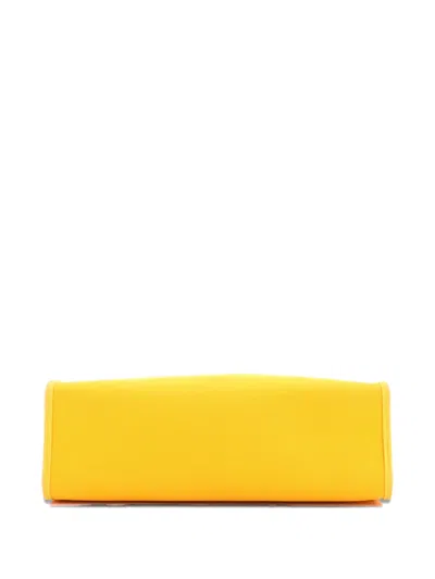 Pre-owned Hermes Herbag Zip Leather And Toile 31 Shoulder Bag In Blue