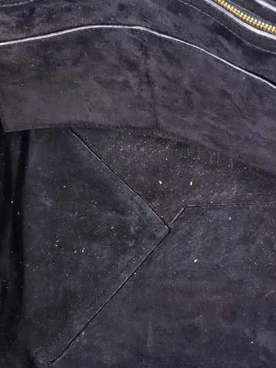 Pre-owned Celine Phantom Tie Cabas Leather Medium Tote Bag In Black