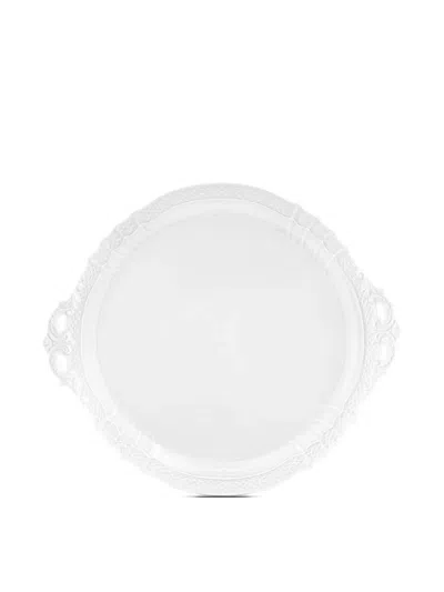 Ginori 1735 Porcelain Cake Plate In White