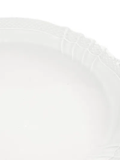 Ginori 1735 Porcelain Cake Plate In White