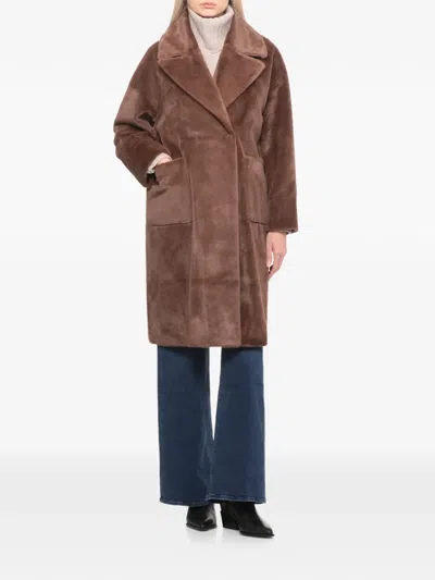 Betta Corradi Double-breasted Faux-fur Coat In Multi