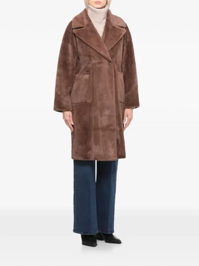 Betta Corradi Double-breasted Faux-fur Coat In Multi