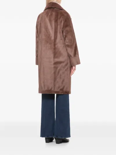 Betta Corradi Double-breasted Faux-fur Coat In Multi