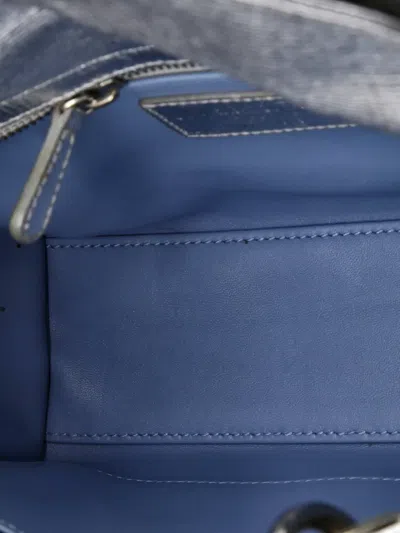 Pre-owned Dior My Lady  Bag Cannage Quilted Leather Satchel In Silver