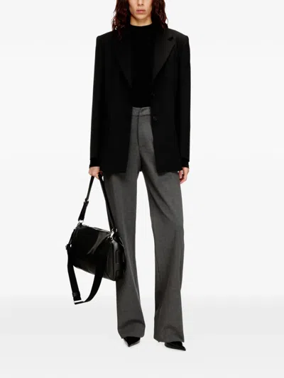 Diesel Single-breasted Blazer In Black