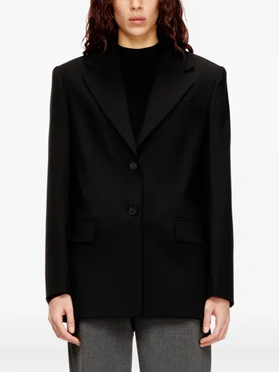 Diesel Single-breasted Blazer In Black