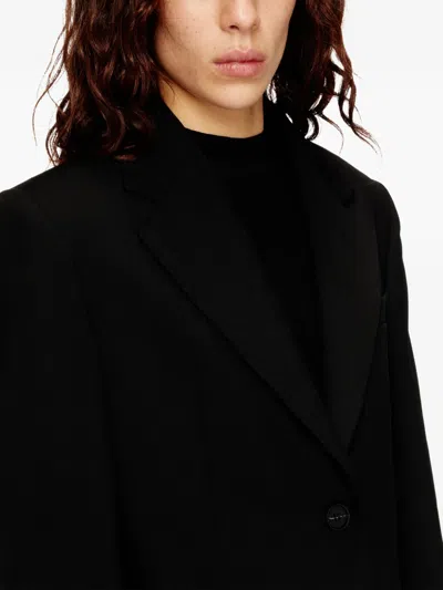 Diesel Single-breasted Blazer In Black