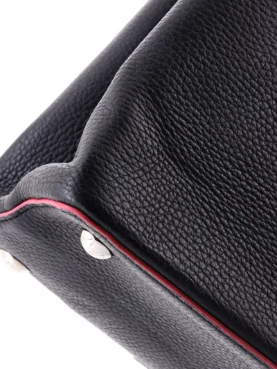 Pre-owned Louis Vuitton Capucines Bag Leather Mm Satchel In Black