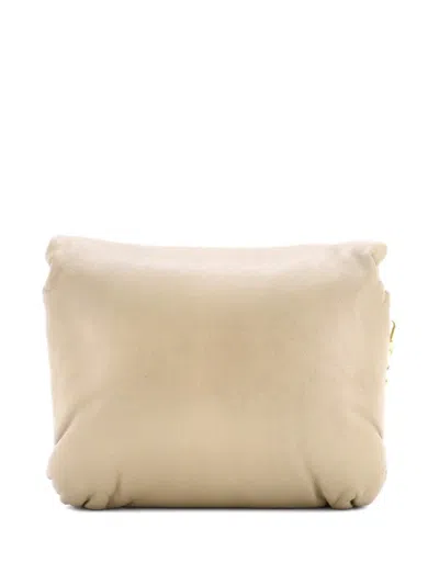 Pre-owned Loewe Goya Puffer Bag Leather Medium Shoulder Bag In Green