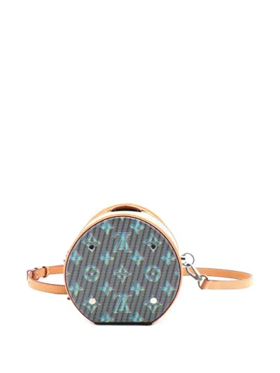 Pre-owned Louis Vuitton Cannes Handbag Damier Monogram Lv Pop Canvas Satchel In Blue