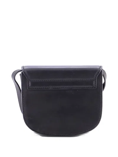 Pre-owned Saint Laurent Kaia Shoulder Bag Leather Mini Crossbody Bag In Black