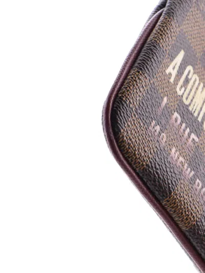 Pre-owned Louis Vuitton Milla Pochette Limited Edition Damier Mm Clutch Bag In Brown