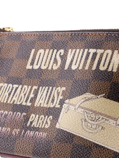 Pre-owned Louis Vuitton Milla Pochette Limited Edition Damier Mm Clutch Bag In Brown