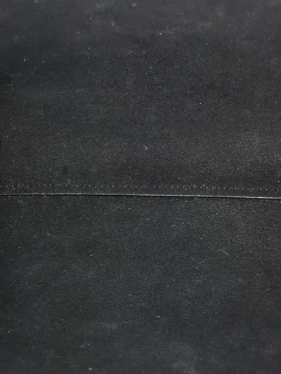 Pre-owned Saint Laurent Shopper Leather Toy Tote Bag In Black