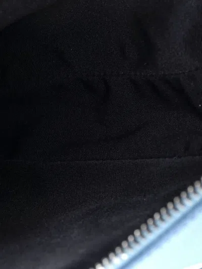 Pre-owned Dior Shawn Stussy Saddle Printed Leather Crossbody Bag In Blue