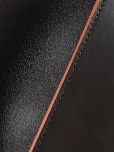 Pre-owned Fendi Petite 3jours Bag Leather Satchel In Gray