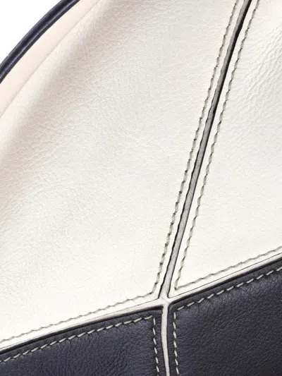 Pre-owned Loewe Puzzle Bag Leather Mini Crossbody Bag In Black