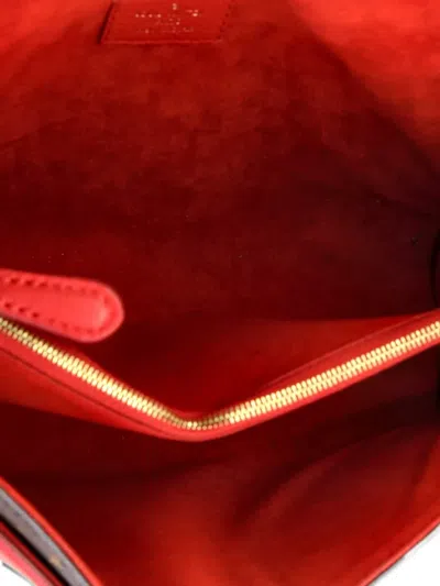 Pre-owned Louis Vuitton Victoire Handbag Monogram Canvas And Leather Shoulder Bag In Brown