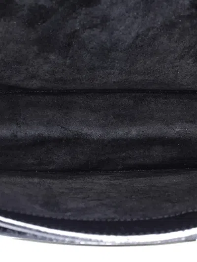 Pre-owned Saint Laurent Sunset Satchel Leather Medium Crossbody Bag In Black