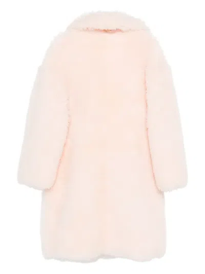 Manokhi Collared Coat In Pink