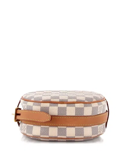 Pre-owned Louis Vuitton Boite Chapeau Souple Bag Damier Pm Crossbody Bag In White