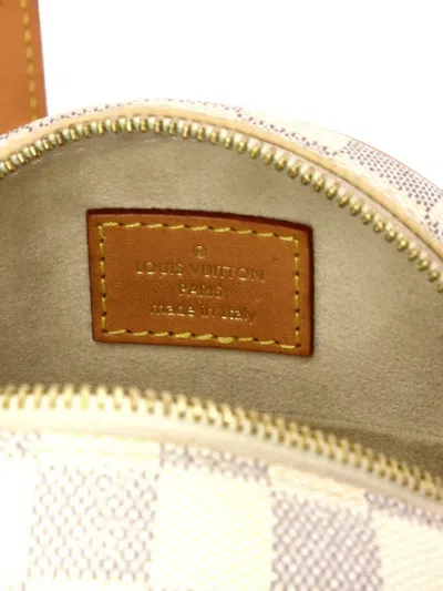 Pre-owned Louis Vuitton Boite Chapeau Souple Bag Damier Pm Crossbody Bag In White