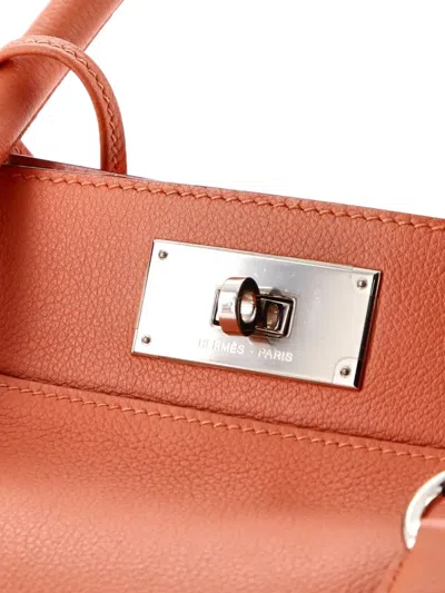 Pre-owned Hermes Toolbox Bag Evercolor 26 Satchel In Pink