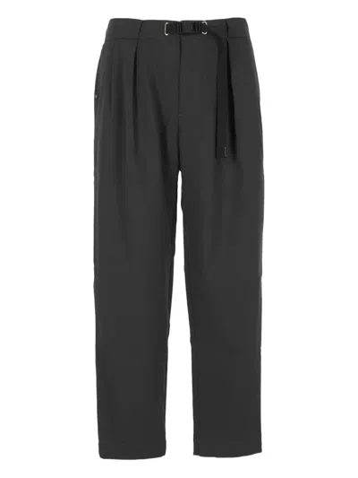 White Sand Belt Trousers In Black