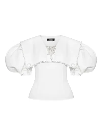 Anouki Embellished Blouse In White