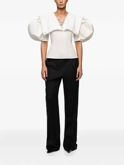 Anouki Embellished Blouse In White