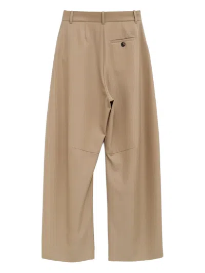 Loewe Pleated Trousers In Neutral