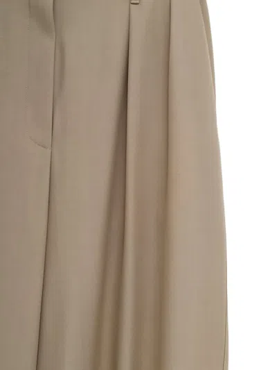 Loewe Pleated Trousers In Neutral