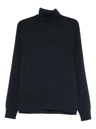 Marc O'polo Turtle-neck Sweater In Blue