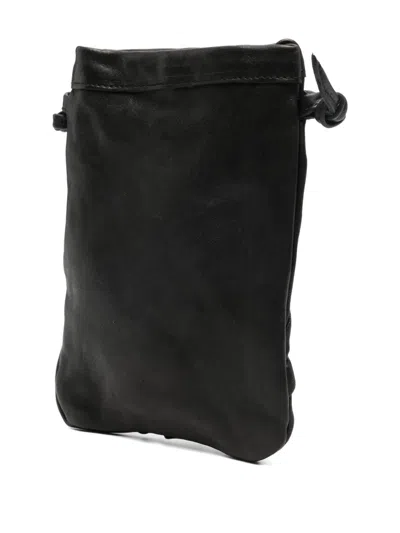 Sommet Gathered Satchel Crossbody Bag In Black