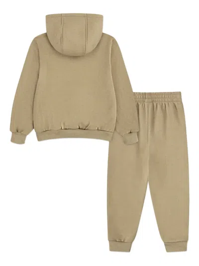 Nike Logo-print Tracksuit In Neutral