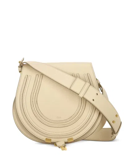 Chloé Saddle Stitching Marcie Saddle Bag In Pattern