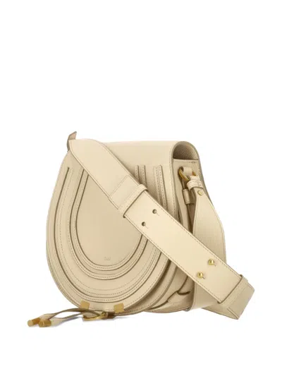 Chloé Saddle Stitching Marcie Saddle Bag In Pattern
