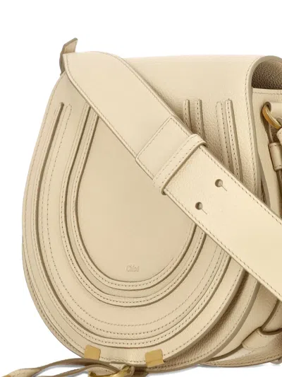 Chloé Saddle Stitching Marcie Saddle Bag In Pattern
