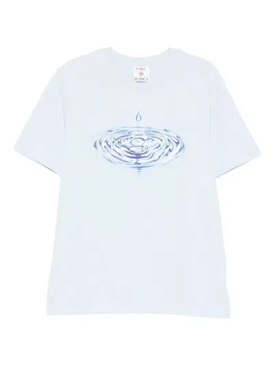 Casablanca Graphic Tee T-shirt In Blue
