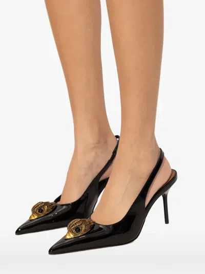 Kurt Geiger 85mm Large Eagle Sling Pumps In Black
