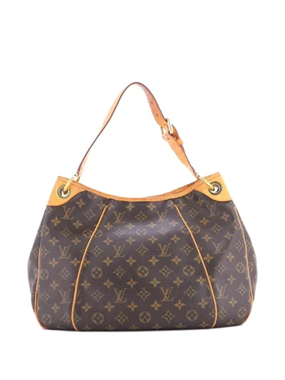 Pre-owned Louis Vuitton Galliera Handbag Monogram Canvas Pm Hobo Bag In Brown