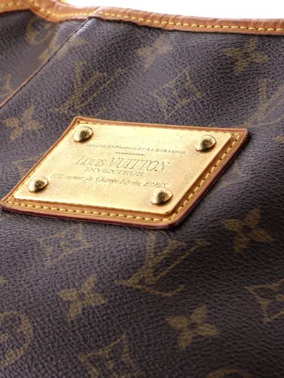Pre-owned Louis Vuitton Galliera Handbag Monogram Canvas Pm Hobo Bag In Brown