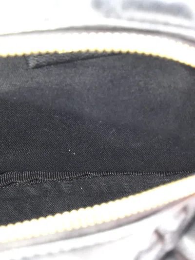 Pre-owned Fendi By The Way Zucca Embossed Leather Mini Backpack In Black